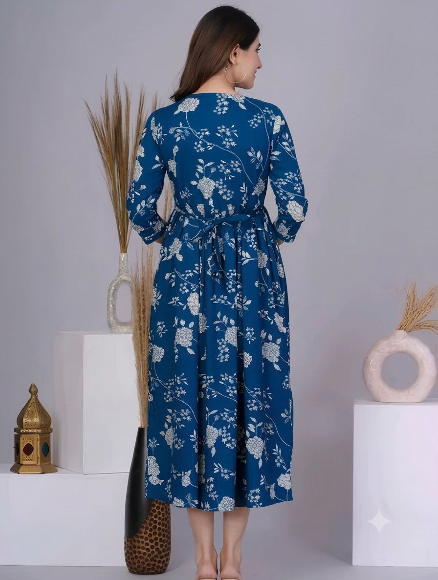 Women's Cotton Printed Kurti / Maternity Gown